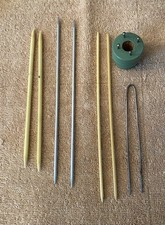 Vintage Knitting Tools:  Double End Needles, Hair Pin Lace , and Knitting Spool