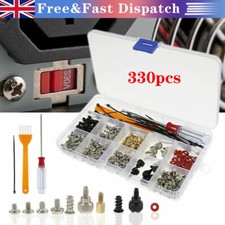 330PCS Computer Screws Standoffs Set Fit PC Hard Drive Motherboard Case Fan Kits