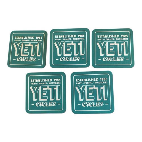 Yeti cycles drink coasters - cycles,
