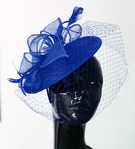 Saucer sinamay headband - sinamay,