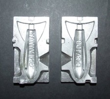 DCA 180g FLIGHTED FINNED ALLOY LEAD WEIGHT MOULD BEACH COD BASS SEA FISHING