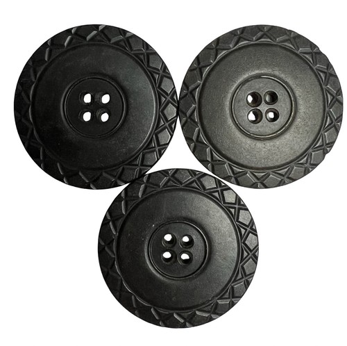 Large antique horn buttons - 3,