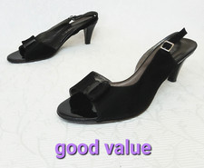 Pavacini Womens Sling Back Shoes UK Size 6.5 (40) Black Colour