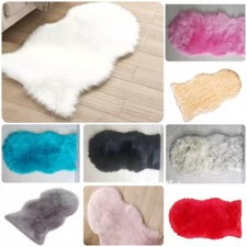 Large Faux Fur Sheepskin Rug Fluffy Mat Room Sofa Hairy Mat Shaggy Floor Carpet