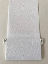 Vertical Blind Replacement slats 89mm(3.5") Wide - Made to Measure WAVE WHITE