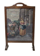 Antique Mahogany Wood & Glass