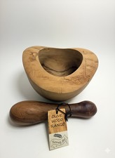 Olive Wood Pestle & Mortar Set