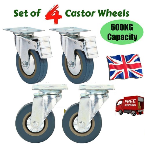 Castor wheels large - 4x,