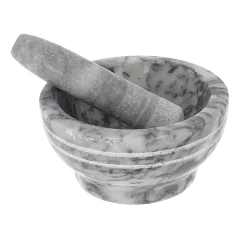 Marble pestle mortar - marble,
