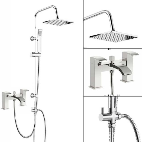 Chrome waterfall bath shower - chrome,