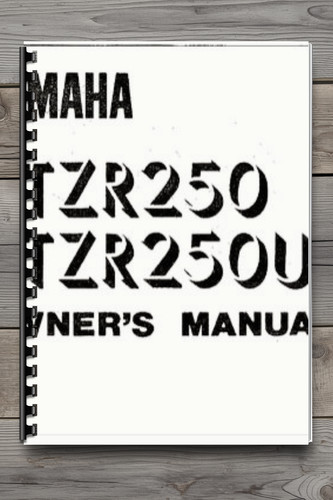 Tzr250 tzr250u owner manual - owner's,