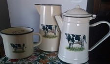 Vintage French  Enamel Large