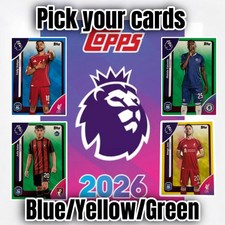 Topps Premier League 2026 25/26 Blue Yellow Green Parallel