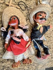 VTG Pair Mexican Folk Art Hand