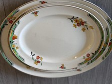 1930s Platter Plates Set Of Three Art Deco  Johnson’s Bros Pareek