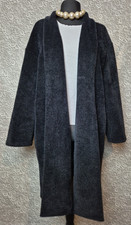 Paul Costelloe London designer Warm soft feel Black Evening Coat Size 20