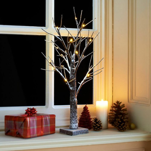 2ft snowy twig christmas - snowy,