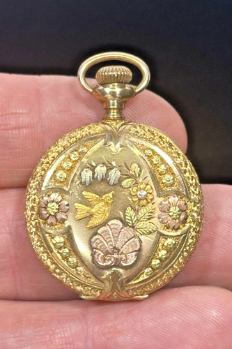 Antique 1905 elgin 14k - elgin, solid