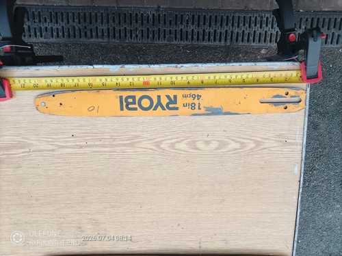 Ryobi chainsaw bar 18inc used - ryobi,