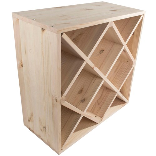 Square bottle wine rack - square,