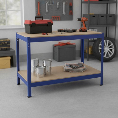 Durable metal garage workbench - metal,