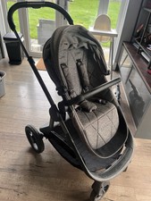iCandy Orange Carrycot & Pushchair Bundle Light Slate Marl Phantom