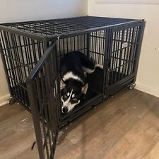XXXL Dog Cage Carrying Iron Pipe Dog Cage 3 Door