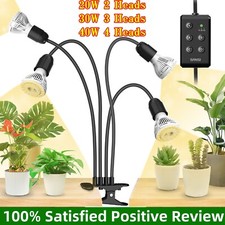 SANSI LED Grow Lights 40W=600W Full Spectrum Indoor Plants Veg Clip On Grow Lamp