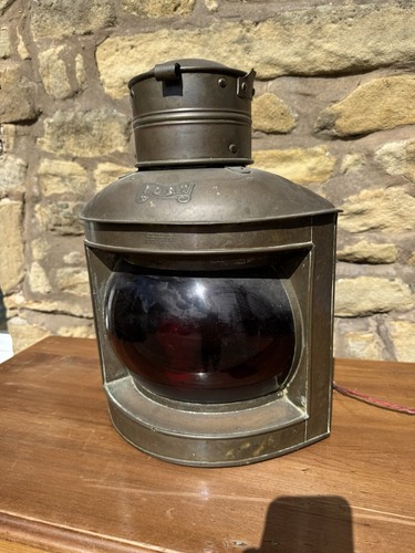 Vintage brass copper port - brass/copper, ship