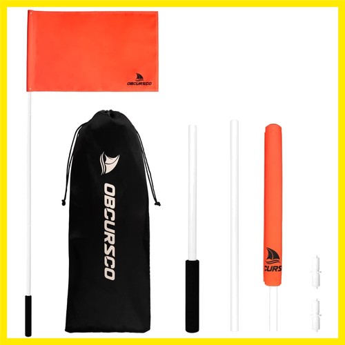 Inch orange boat flag - flag, with