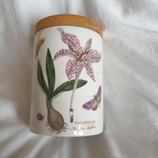 Vtg 80s Portmeirion  Botanic Gardens Storage Jar Canister Meadow Saffron