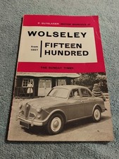 Wolseley 1500 1957 on