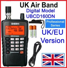 Uniden UBCD160DN Analogue & Digital AM/FM Radio Scanner, Air Band, UK Version