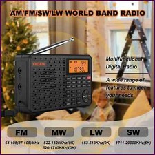 Portable AM FM SW Digital Radio Rechargeable with TF Card & Speaker