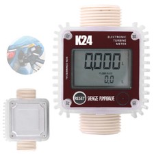 Turbine Digital Diesel Oil Fuel Flow Meter Tester for Chemicals Liquid K24 Water