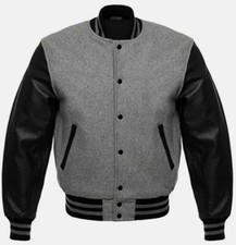 Grey Wool Letterman College