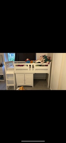 Captain bed frame with - bed,