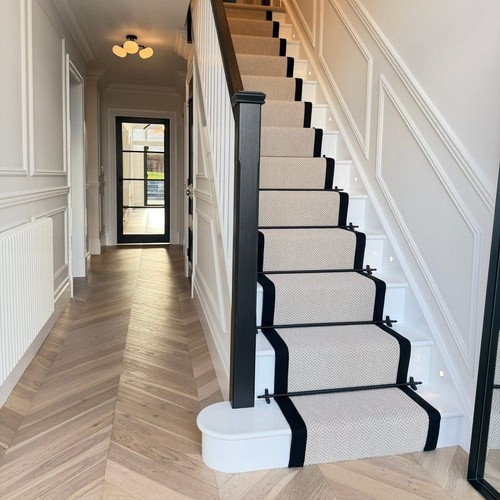 Midnight black stair - midnight, rod/
