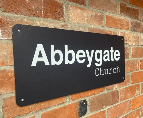 Modern house name - sign, door
