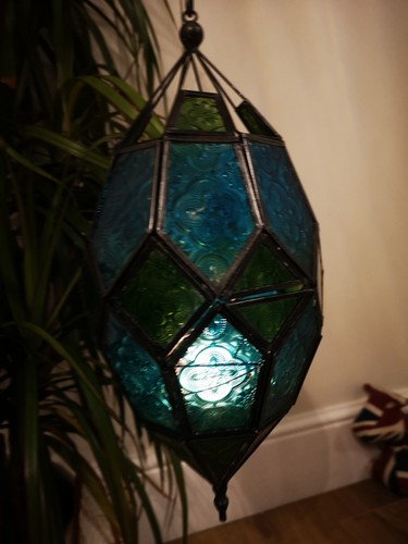 Moroccan style hanging glass - moroccan,