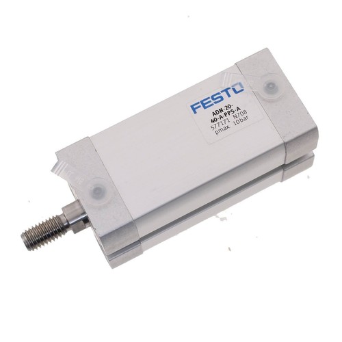 Pneumatic compact cylinder
