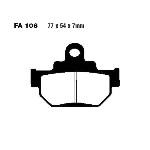Pair pads ebc fa106tt - pair,