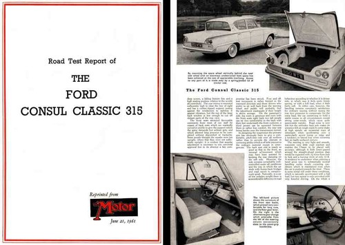 Ford consul classic 315 - 315, 1961