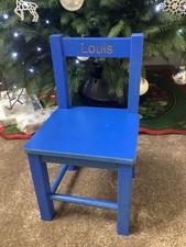 Child’s Blue Wooden Chair