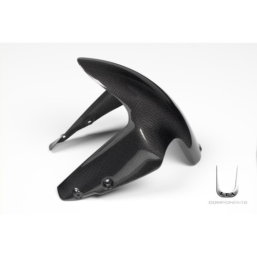 Front fender polished carbon - front,