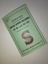 Singer 95 Sewing Machine  Instruction Manual (95-80 95-100) Reproduction 
