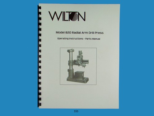 Wilton model 820 radial - model, arm