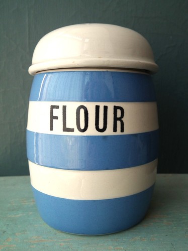 Vintage cornishware flour - cornishware,