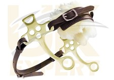 Gold Bitless Bridle Adjustable