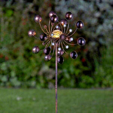Solar LED Wind Spinner Bronze